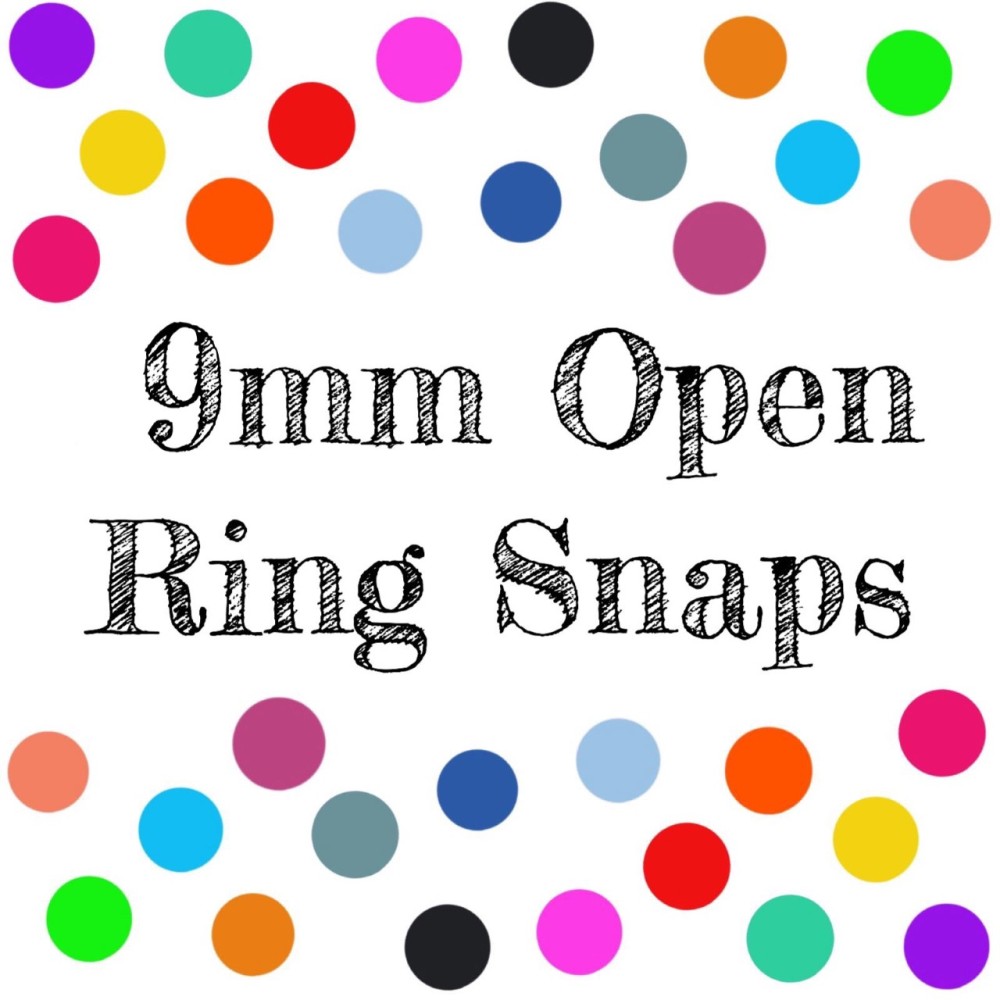 9mm KAM Open Ring Metal Snaps
